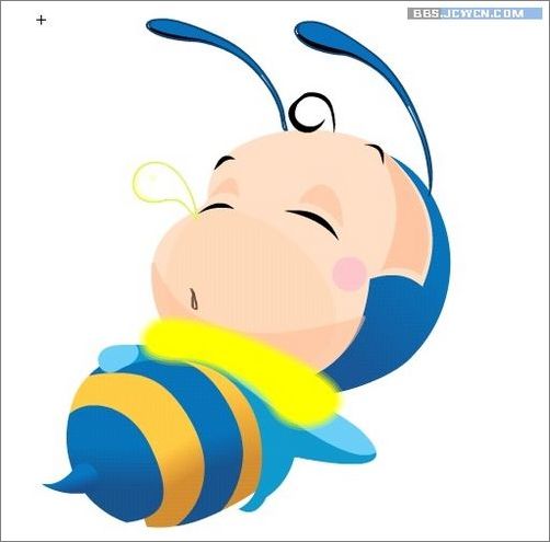 Flash打造可爱卡通小蜜蜂睡觉情景