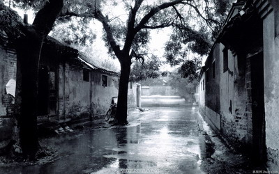 怀旧!胡同生活老照片宽屏壁纸_风景_太平洋电脑网