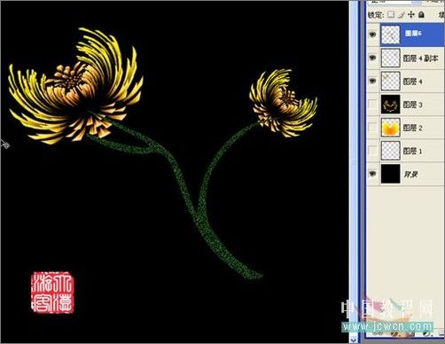 Photoshop鼠绘教程：打造艳丽菊花