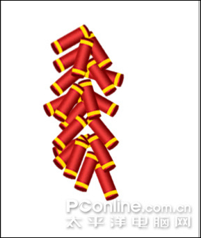 Photoshop CS4打造迎春炮竹
