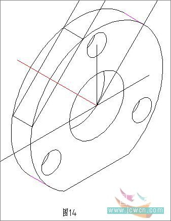 AutoCAD二维教程：细说机械零件轴测图的画法