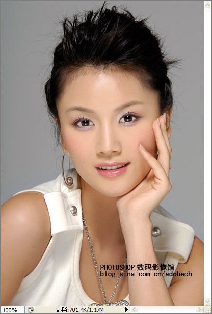 Photoshop調色教程:清爽肌膚色調的美女 Photoshop調色教程:清爽肌膚色調的美女