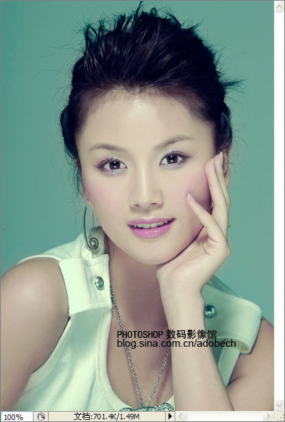 Photoshop調色教程:清爽肌膚色調的美女 Photoshop調色教程:清爽肌膚色調的美女