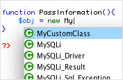 PHP 自定义类代码提示