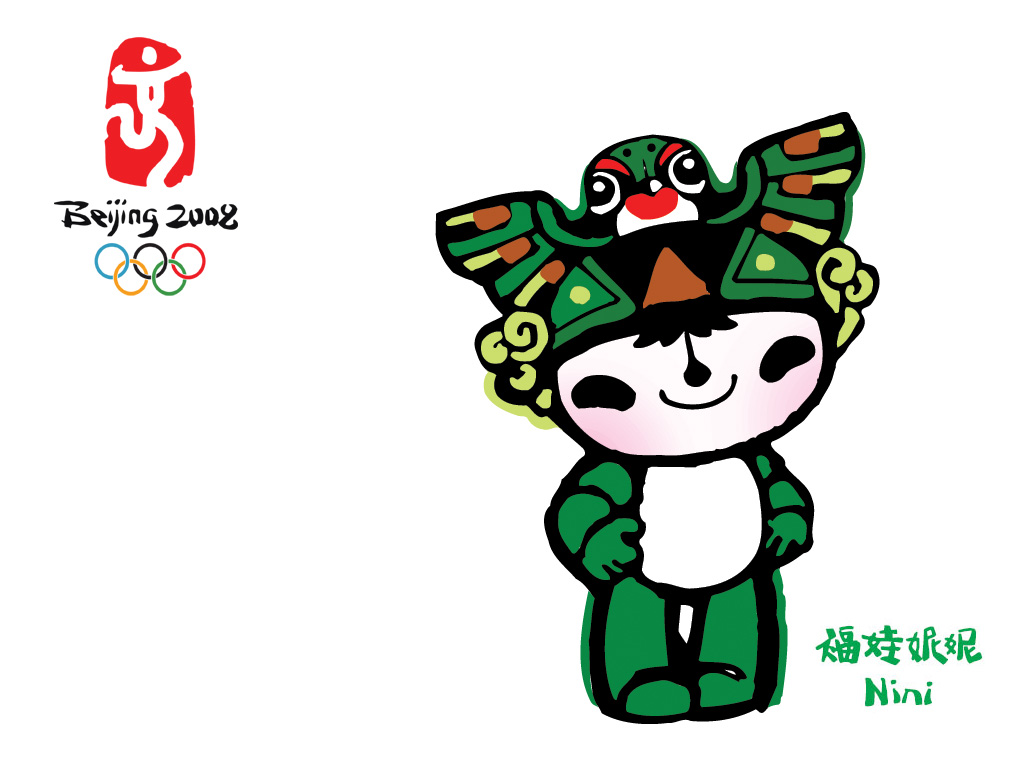 奥运标识和吉祥物图片