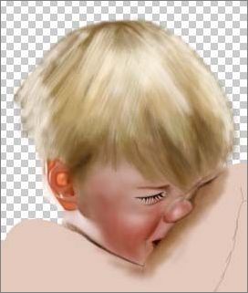 photoshop鼠绘哭泣的男孩过程