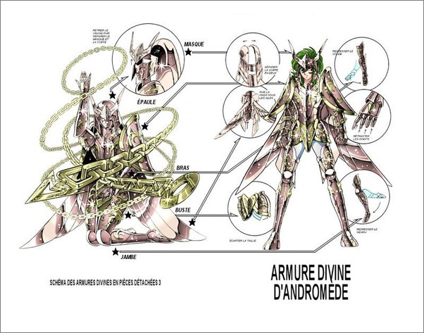 青铜圣斗士圣衣分解图