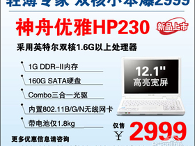 神舟HP230D1优雅HP230
