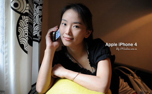 苹果iPhone4 8GB与美女有个约会!苹果iPhone 4私房图赏