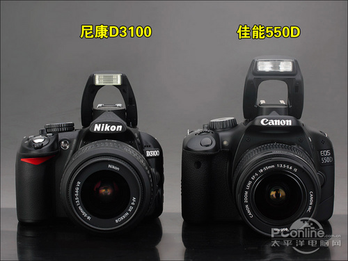 尼康D3100套机(18-55mm)佳能550D对比尼康D3100