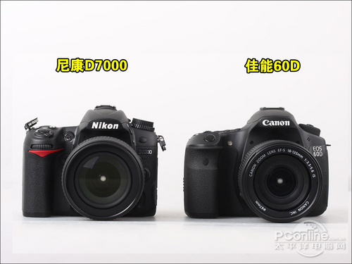 佳能60D套机(18-200mm)尼康D7000对比佳能60D